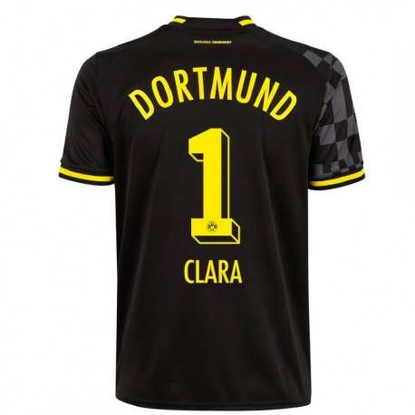 Kandiny Kinder Woltering Clara #1 Schwarz Auswärtstrikot Trikot 2022/23 T-shirt