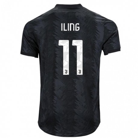 Kandiny Kinder Samuel Iling-junior #11 Dunkles Schwarz Auswärtstrikot Trikot 2022/23 T-shirt