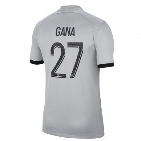 Kandiny Kinder Idrissa Gana Gueye #27 Grau Auswärtstrikot Trikot 2022/23 T-shirt