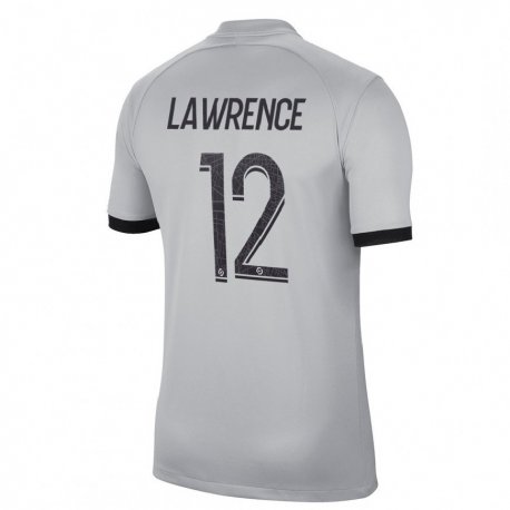 Kandiny Kinder Ashley Lawrence #12 Grau Auswärtstrikot Trikot 2022/23 T-shirt