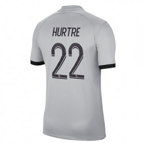 Kandiny Kinder Oceane Hurtre #22 Grau Auswärtstrikot Trikot 2022/23 T-shirt