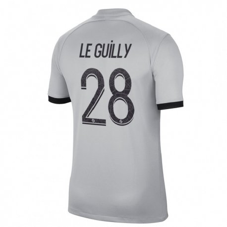 Kandiny Kinder Jade Le Guilly #28 Grau Auswärtstrikot Trikot 2022/23 T-shirt