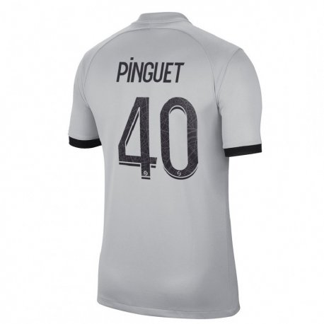 Kandiny Kinder Alice Pinguet #40 Grau Auswärtstrikot Trikot 2022/23 T-shirt