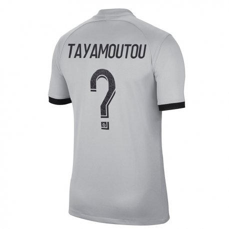 Kandiny Kinder Enzo Tayamoutou #0 Grau Auswärtstrikot Trikot 2022/23 T-shirt