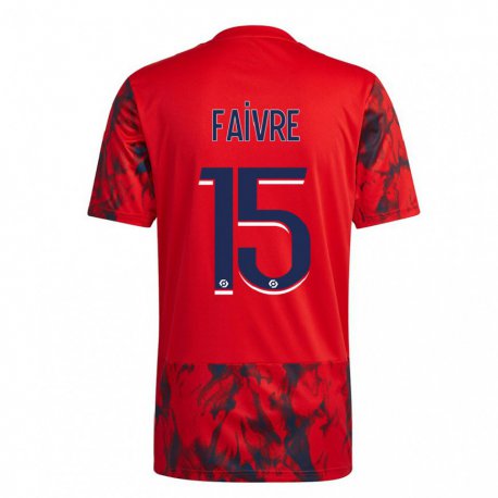 Kandiny Kinder Romain Faivre #15 Roter Raum Auswärtstrikot Trikot 2022/23 T-shirt