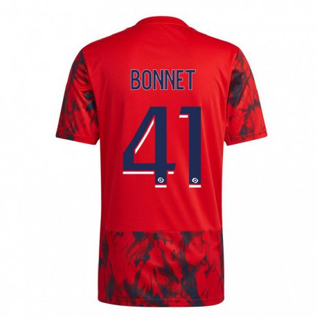 Kandiny Kinder Noam Bonnet #41 Roter Raum Auswärtstrikot Trikot 2022/23 T-shirt
