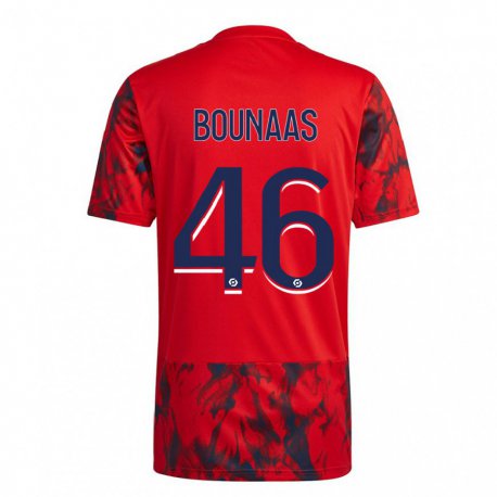Kandiny Kinder Idris Bounaas #46 Roter Raum Auswärtstrikot Trikot 2022/23 T-shirt