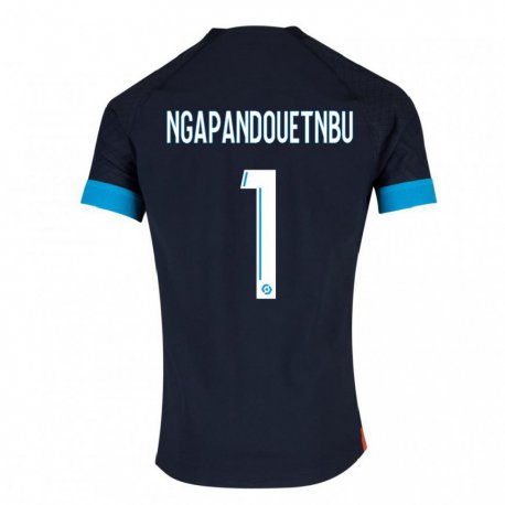 Kandiny Kinder Simon Ngapandouetnbu #1 Schwarz Olympia Auswärtstrikot Trikot 2022/23 T-shirt