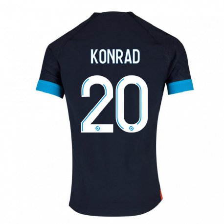 Kandiny Kinder Konrad De La Fuente #20 Schwarz Olympia Auswärtstrikot Trikot 2022/23 T-shirt