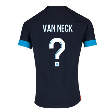 Kandiny Kinder Jelle Van Neck #0 Schwarz Olympia Auswärtstrikot Trikot 2022/23 T-shirt