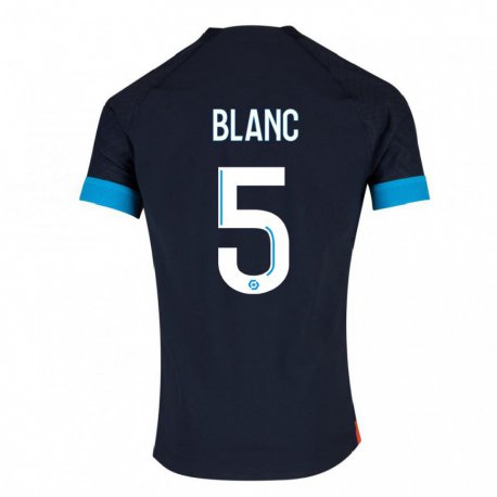 Kandiny Kinder Amandine Blanc #5 Schwarz Olympia Auswärtstrikot Trikot 2022/23 T-shirt