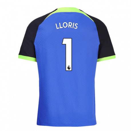 Kandiny Kinder Hugo Lloris #1 Blau Grün Auswärtstrikot Trikot 2022/23 T-shirt