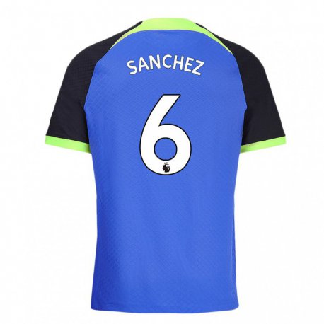 Kandiny Kinder Davinson Sanchez #6 Blau Grün Auswärtstrikot Trikot 2022/23 T-shirt