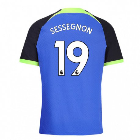 Kandiny Kinder Ryan Sessegnon #19 Blau Grün Auswärtstrikot Trikot 2022/23 T-shirt