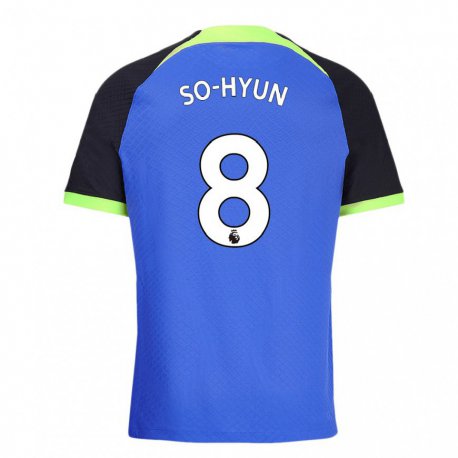 Kandiny Kinder Cho So-hyun #8 Blau Grün Auswärtstrikot Trikot 2022/23 T-shirt