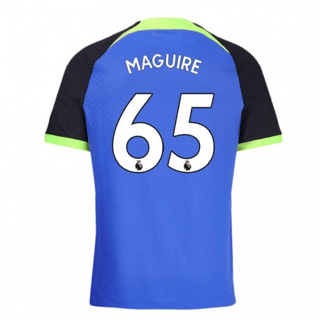 Kandiny Kinder Aaron Maguire #65 Blau Grün Auswärtstrikot Trikot 2022/23 T-shirt