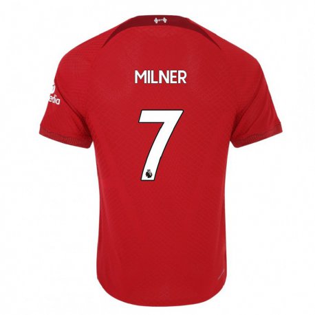 Kandiny Herren James Milner #7 Dunkelrot Heimtrikot Trikot 2022/23 T-shirt