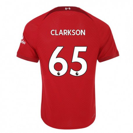 Kandiny Herren Leighton Clarkson #65 Dunkelrot Heimtrikot Trikot 2022/23 T-shirt