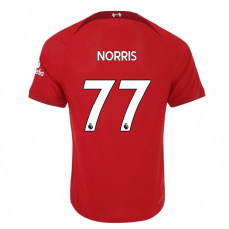 Kandiny Herren James Norris #77 Dunkelrot Heimtrikot Trikot 2022/23 T-shirt