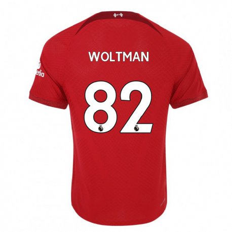 Kandiny Herren Max Woltman #82 Dunkelrot Heimtrikot Trikot 2022/23 T-shirt