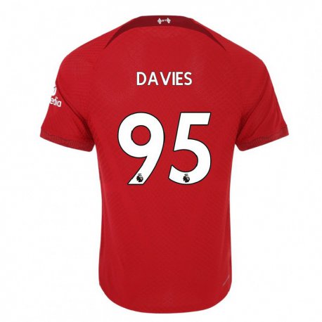 Kandiny Herren Harvey Davies #95 Dunkelrot Heimtrikot Trikot 2022/23 T-shirt