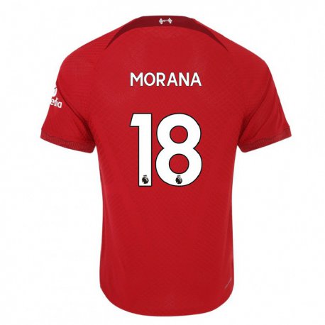 Kandiny Herren Nathan Morana #18 Dunkelrot Heimtrikot Trikot 2022/23 T-shirt