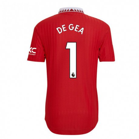 Kandiny Herren David De Gea #1 Rot Heimtrikot Trikot 2022/23 T-shirt