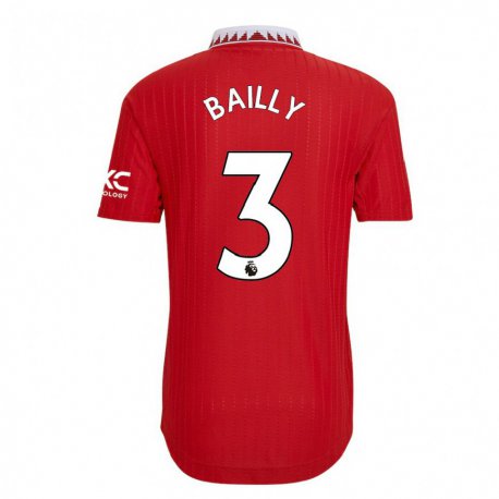 Kandiny Herren Eric Bailly #3 Rot Heimtrikot Trikot 2022/23 T-shirt