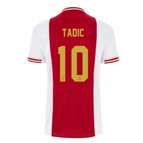 Kandiny Herren Dusan Tadic #10 Dunkelrot Weiß Heimtrikot Trikot 2022/23 T-shirt