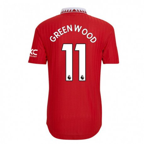 Kandiny Herren Mason Greenwood #11 Rot Heimtrikot Trikot 2022/23 T-shirt