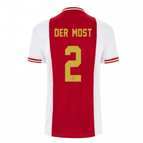 Kandiny Herren Liza Van Der Most #2 Dunkelrot Weiß Heimtrikot Trikot 2022/23 T-shirt