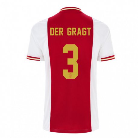 Kandiny Herren Stefanie Van Der Gragt #3 Dunkelrot Weiß Heimtrikot Trikot 2022/23 T-shirt