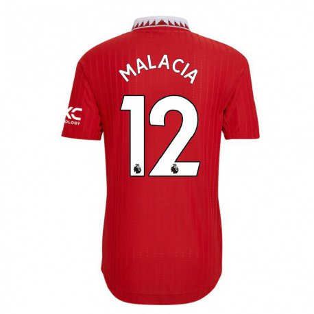 Kandiny Herren Tyrell Malacia #12 Rot Heimtrikot Trikot 2022/23 T-shirt