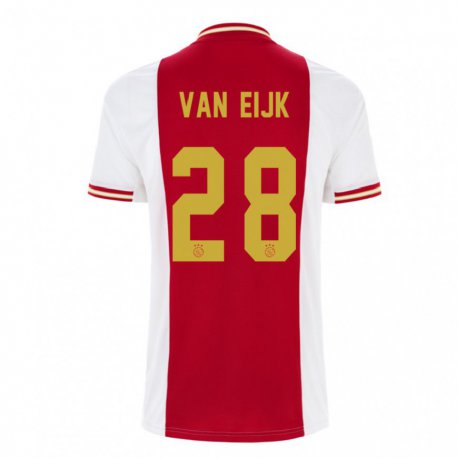 Kandiny Herren Regina Van Eijk #28 Dunkelrot Weiß Heimtrikot Trikot 2022/23 T-shirt