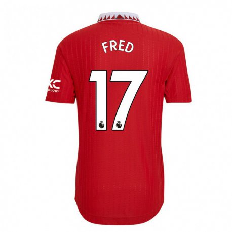 Kandiny Herren Fred #17 Rot Heimtrikot Trikot 2022/23 T-shirt