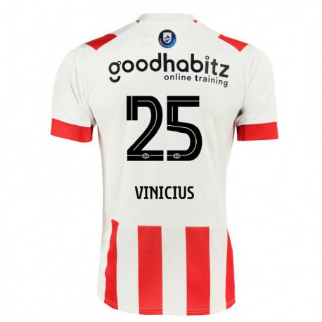 Kandiny Herren Carlos Vinicius #25 Dunkelrosa Heimtrikot Trikot 2022/23 T-shirt