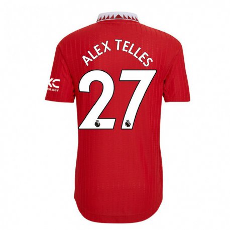 Kandiny Herren Alex Nicolao Telles #27 Rot Heimtrikot Trikot 2022/23 T-shirt