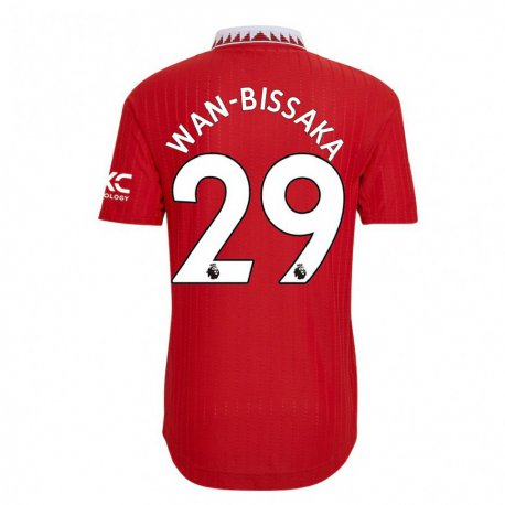 Kandiny Herren Aaron Wan-bissaka #29 Rot Heimtrikot Trikot 2022/23 T-shirt