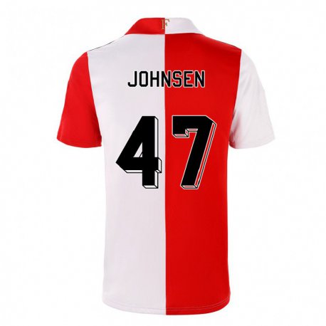 Kandiny Herren Mikael Torset Johnsen #47 Chili Weiß Heimtrikot Trikot 2022/23 T-shirt