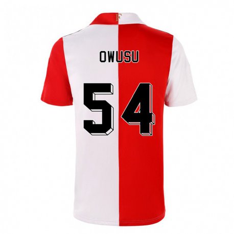Kandiny Herren Denzel Owusu #54 Chili Weiß Heimtrikot Trikot 2022/23 T-shirt