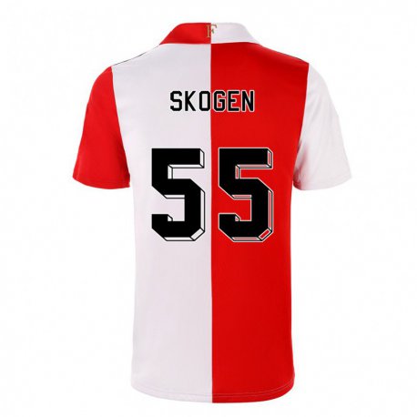 Kandiny Herren Sondre Skogen #55 Chili Weiß Heimtrikot Trikot 2022/23 T-shirt