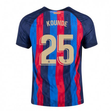 Kandiny Herren Jules Kounde #25 Blau Scharlach Heimtrikot Trikot 2022/23 T-Shirt