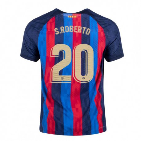 Kandiny Herren Sergi Roberto #20 Blau Scharlach Heimtrikot Trikot 2022/23 T-Shirt