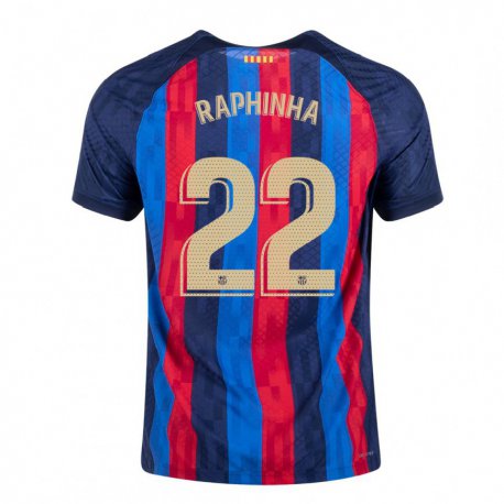 Kandiny Herren Raphinha #22 Blau Scharlach Heimtrikot Trikot 2022/23 T-shirt