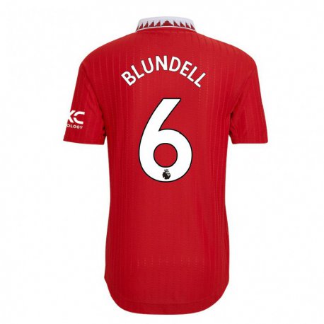 Kandiny Herren Hannah Blundell #6 Rot Heimtrikot Trikot 2022/23 T-shirt