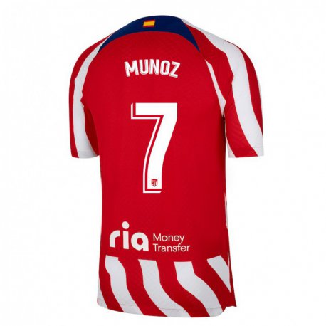 Kandiny Herren Joaquin Munoz #7 Rot Weiß Blau Heimtrikot Trikot 2022/23 T-Shirt