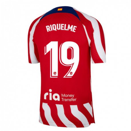 Kandiny Herren Rodrigo Riquelme #19 Rot Weiß Blau Heimtrikot Trikot 2022/23 T-Shirt