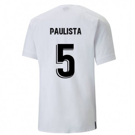 Kandiny Herren Gabriel Paulista #5 Cremiges Weiß Heimtrikot Trikot 2022/23 T-shirt