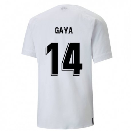 Kandiny Herren Jose Gaya #14 Cremiges Weiß Heimtrikot Trikot 2022/23 T-shirt