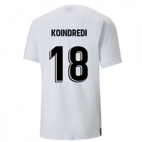 Kandiny Herren Koba Koindredi #18 Cremiges Weiß Heimtrikot Trikot 2022/23 T-shirt